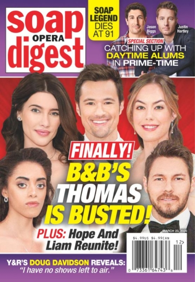 Soap Opera Digest March 23, 2020 Issue Cover