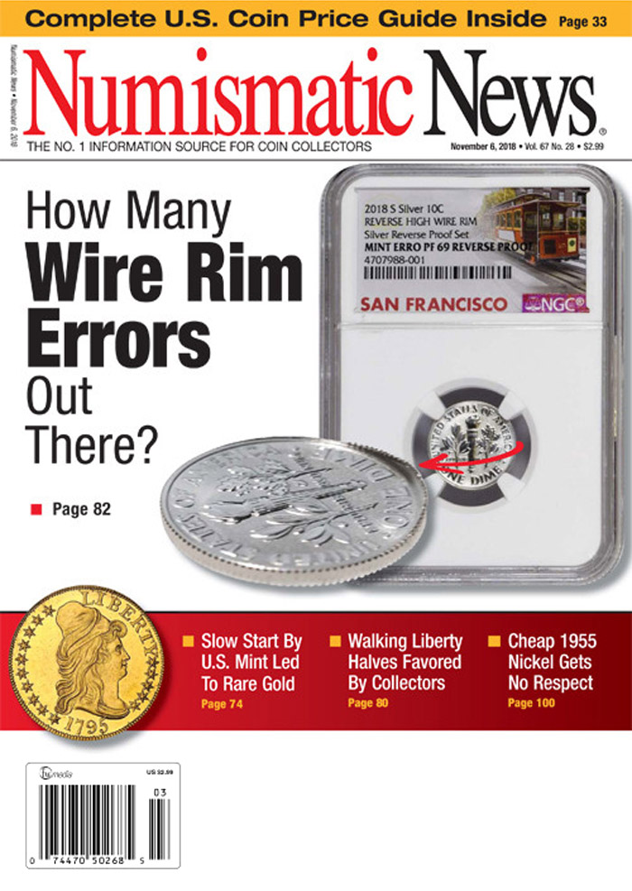 Numismatic-News November 06, 2018 Issue Cover