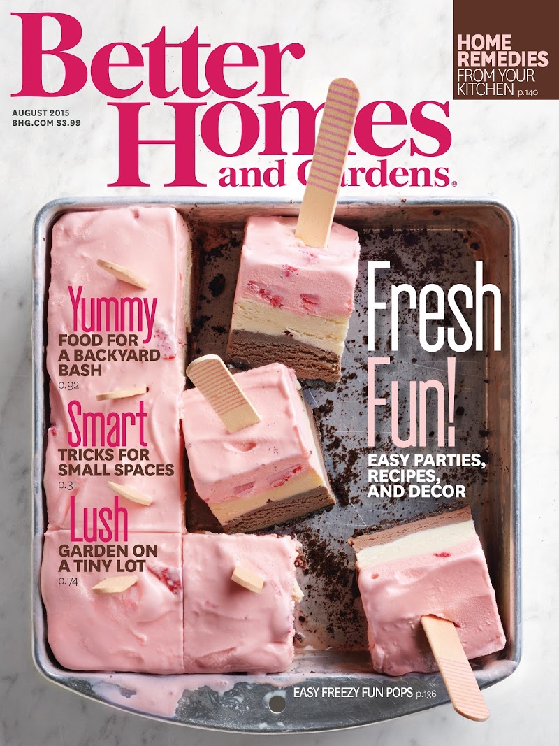 Better-Homes-and-Gardens August 01, 2015 Issue Cover