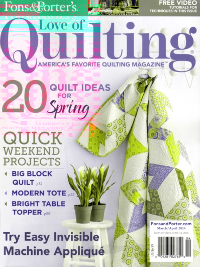 Fons & Porter's Love of Quilting March 01, 2014 Issue Cover