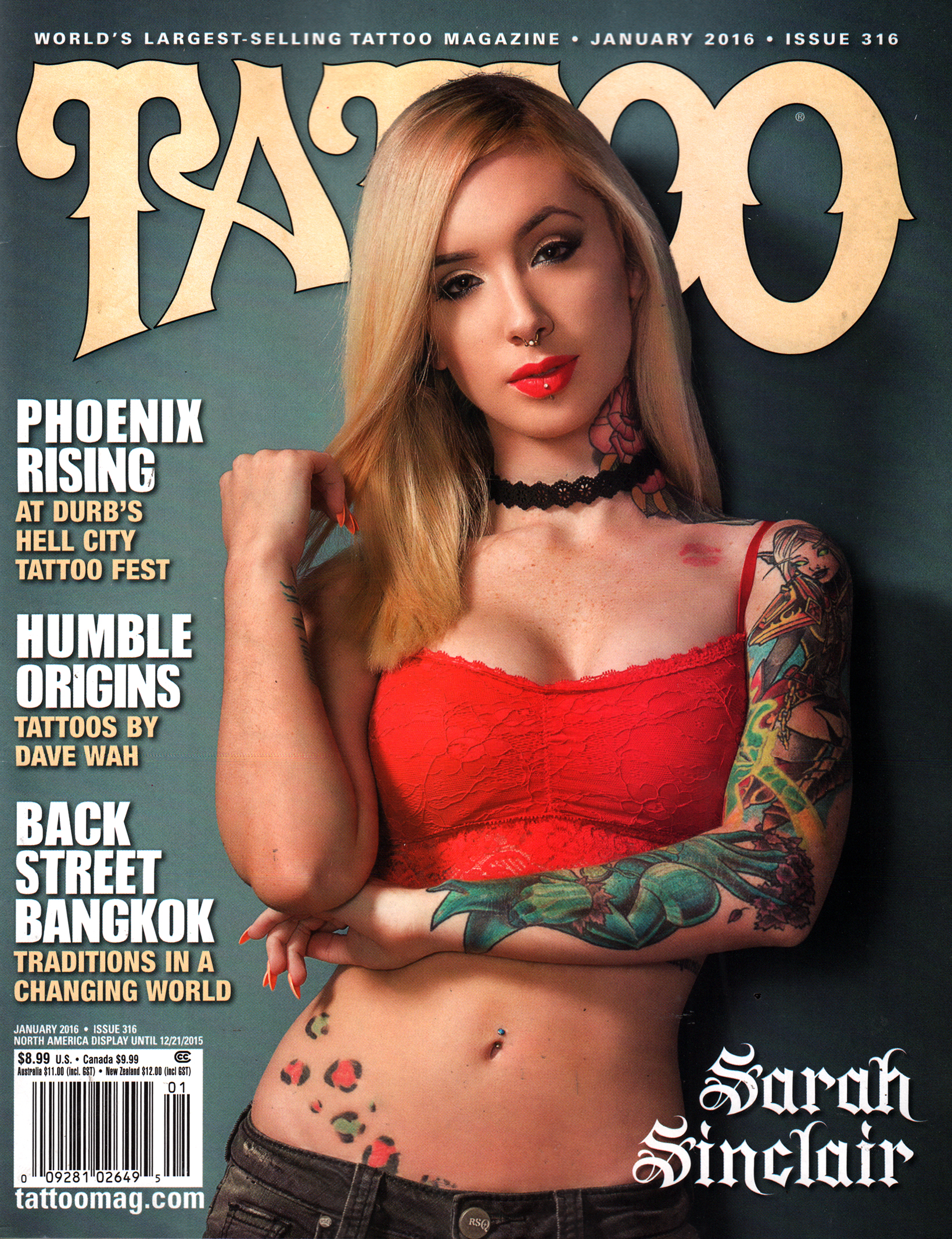 Tattoo January 01, 2016 Issue Cover