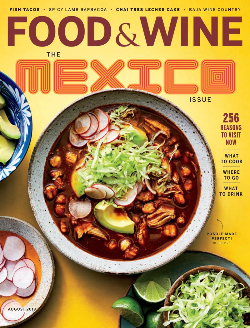 food-and-wine August 01, 2018 Issue Cover