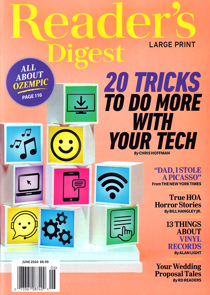 Readers-Digest---Large-Print-Edition June 01, 2024 Issue Cover