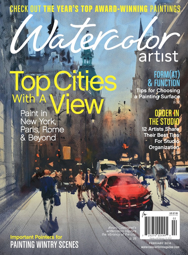 Watercolor-Artist January 01, 2018 Issue Cover
