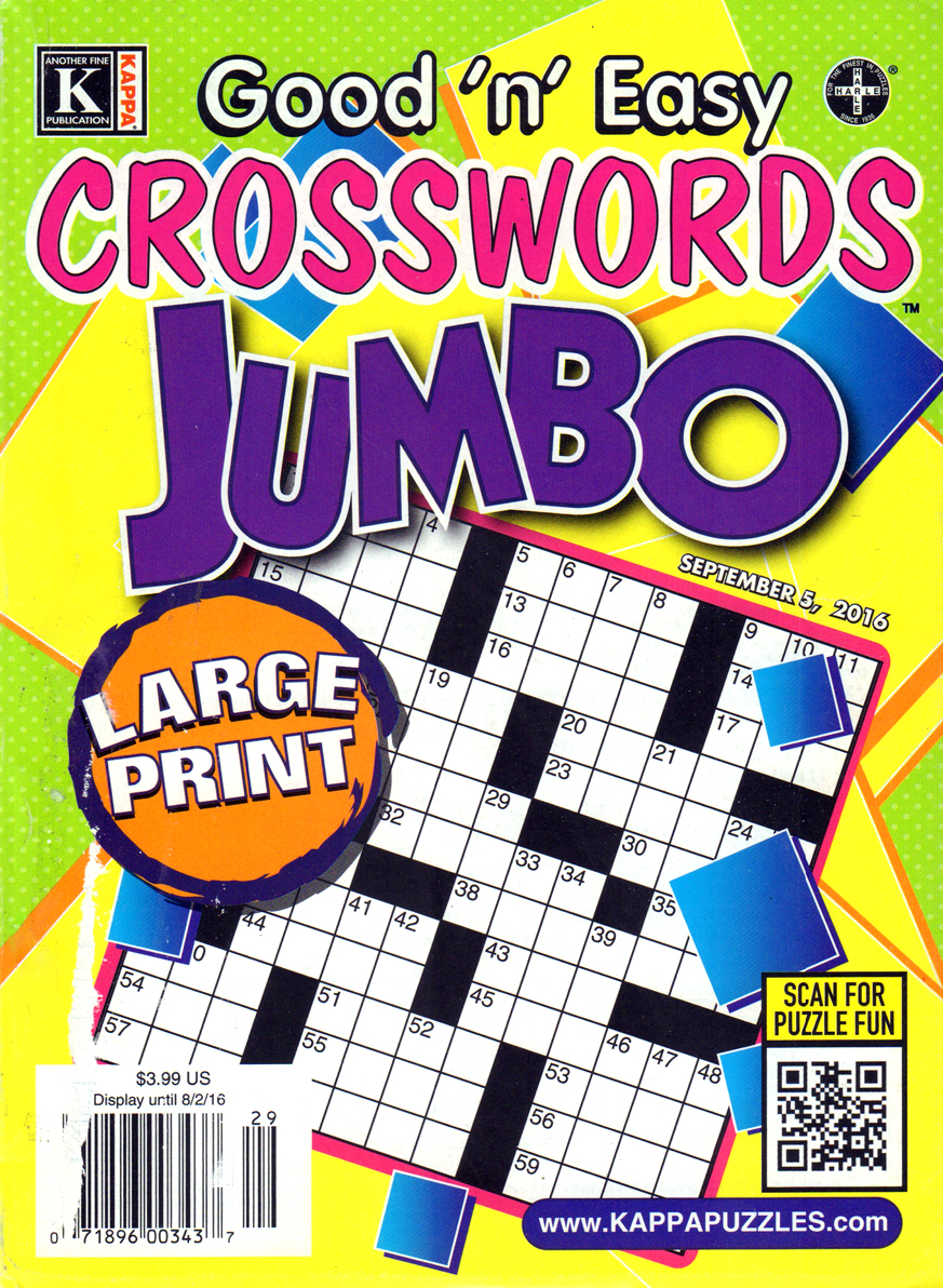 Good-N-Easy-Crosswords-Jumbo September 05, 2016 Issue Cover