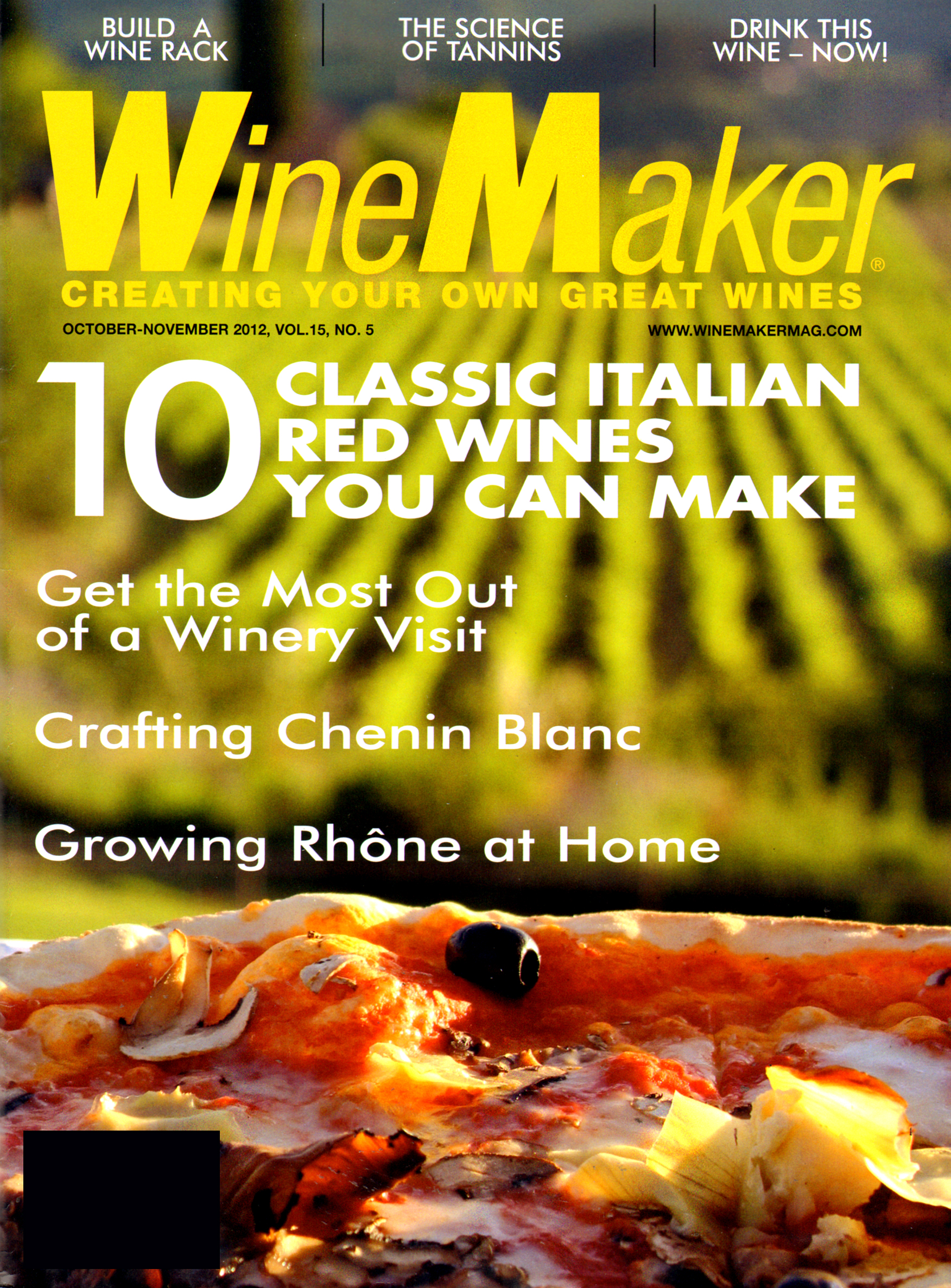 winemaker October 01, 2012 Issue Cover