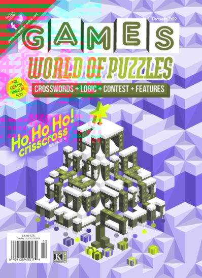 Games World of Puzzles December 01, 2019 Issue Cover