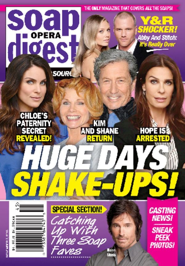 Soap-Opera-Digest November 07, 2016 Issue Cover