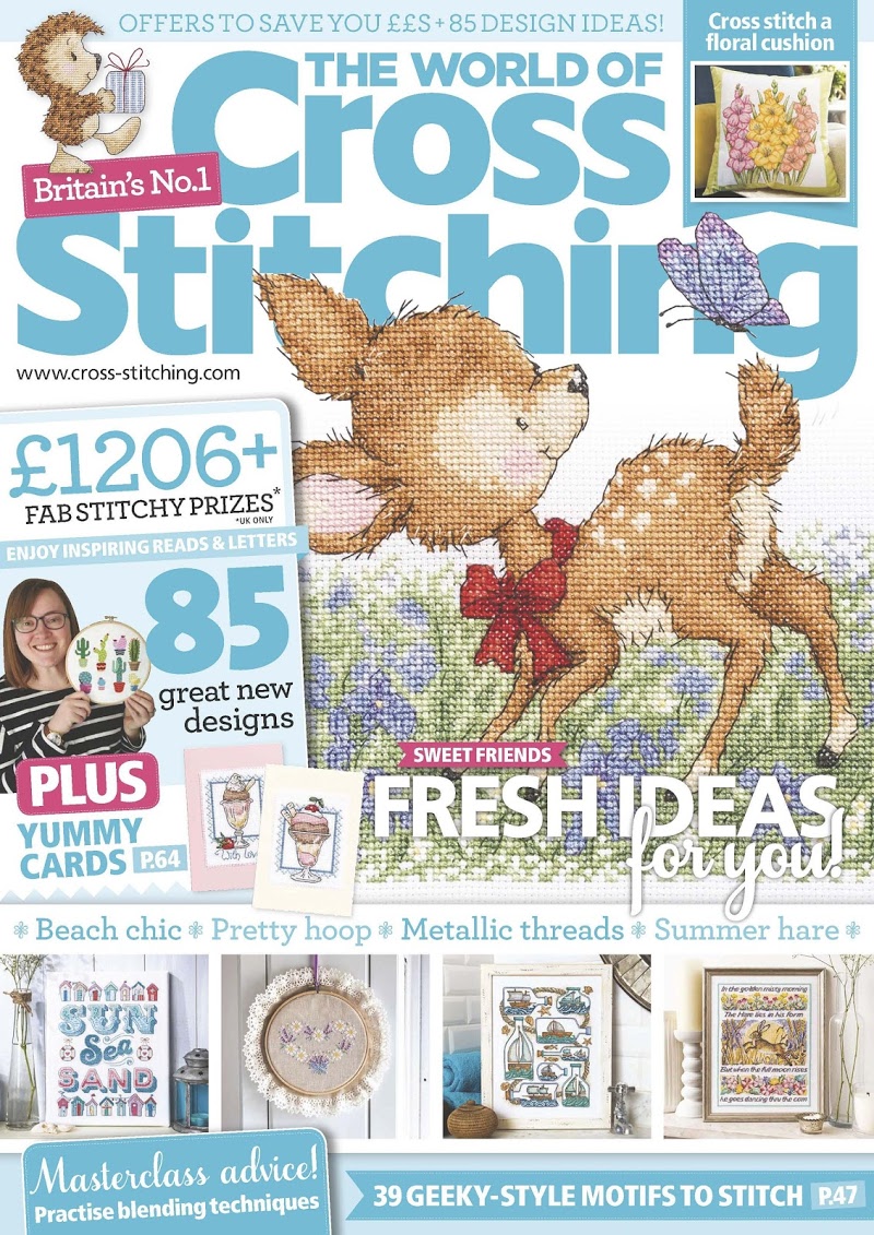 The-World-of-Cross-Stitching August 01, 2017 Issue Cover