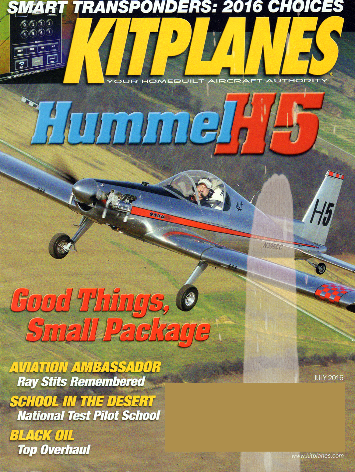 Kit-Planes July 01, 2016 Issue Cover
