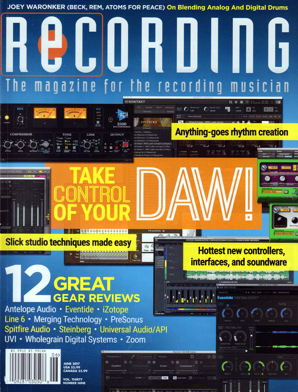Recording-Magazine June 01, 2017 Issue Cover