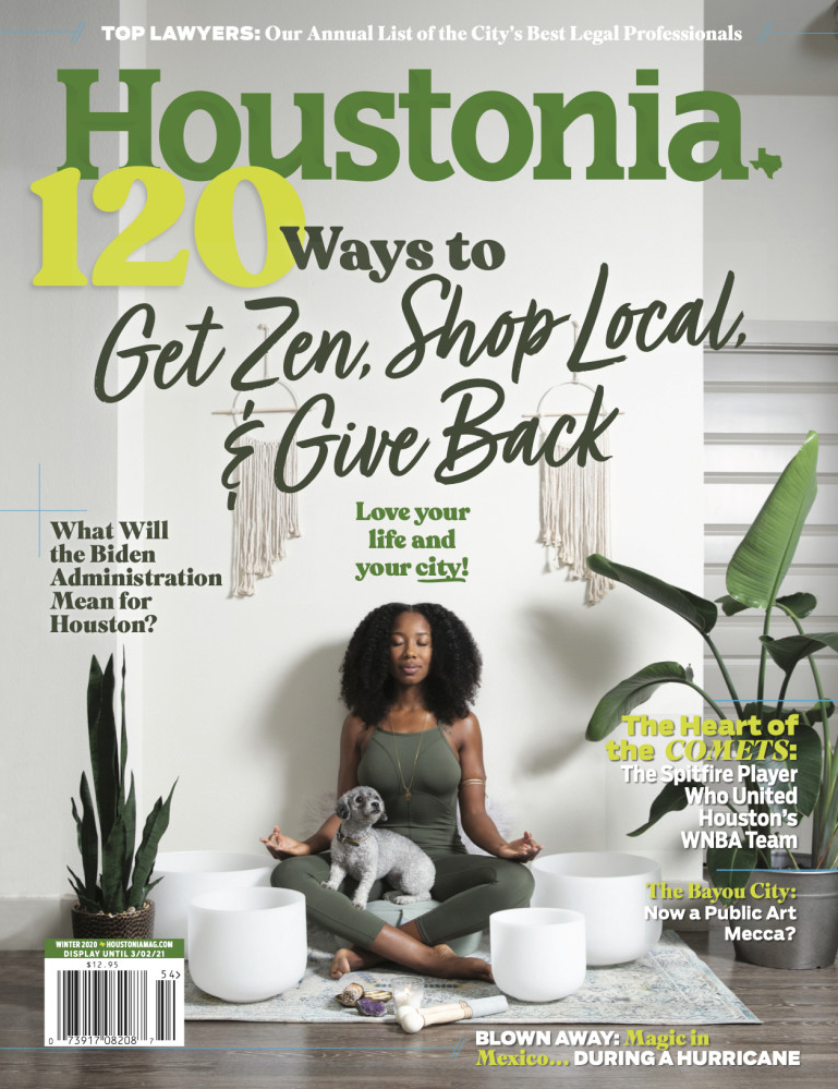 Houstonia December 01, 2020 Issue Cover
