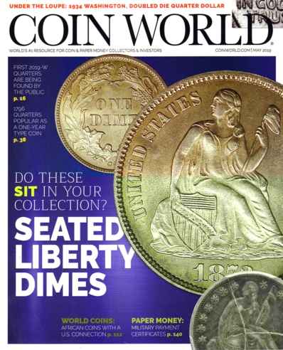 Coin World Monthly May 01, 2019 Issue Cover