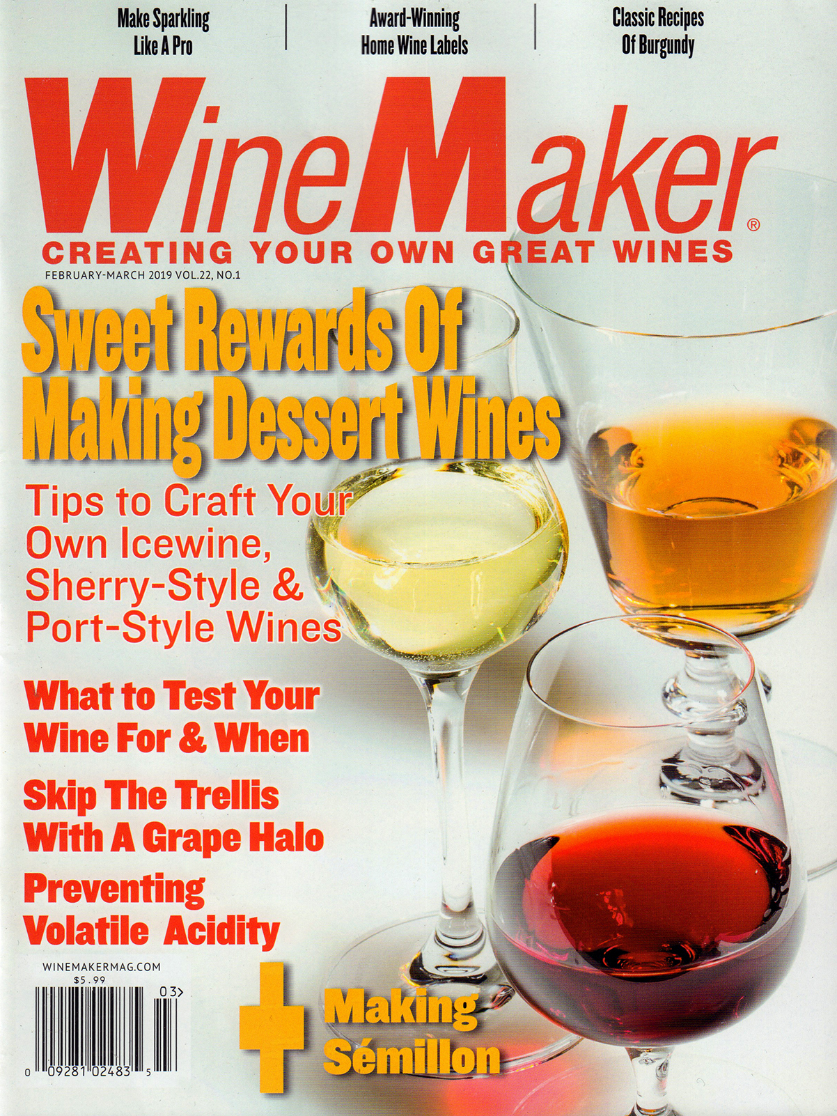 Winemaker February 01, 2019 Issue Cover