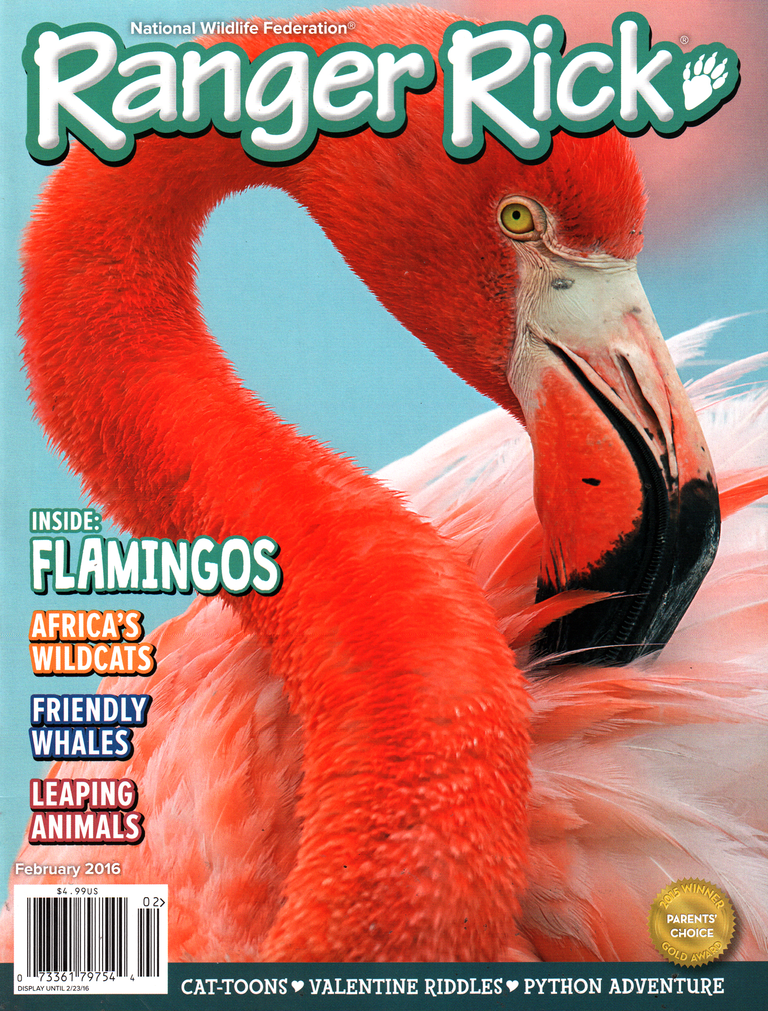 Ranger-Rick February 01, 2016 Issue Cover