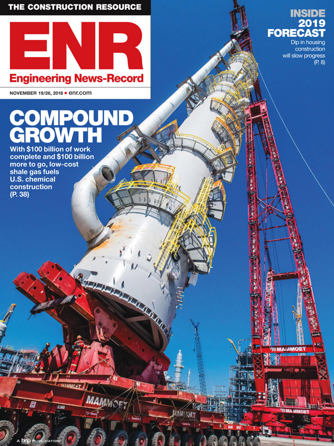 Engineering-News-Record November 19, 2018 Issue Cover