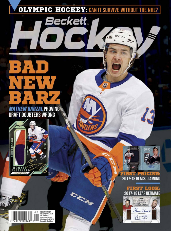Beckett-Hockey February 01, 2018 Issue Cover