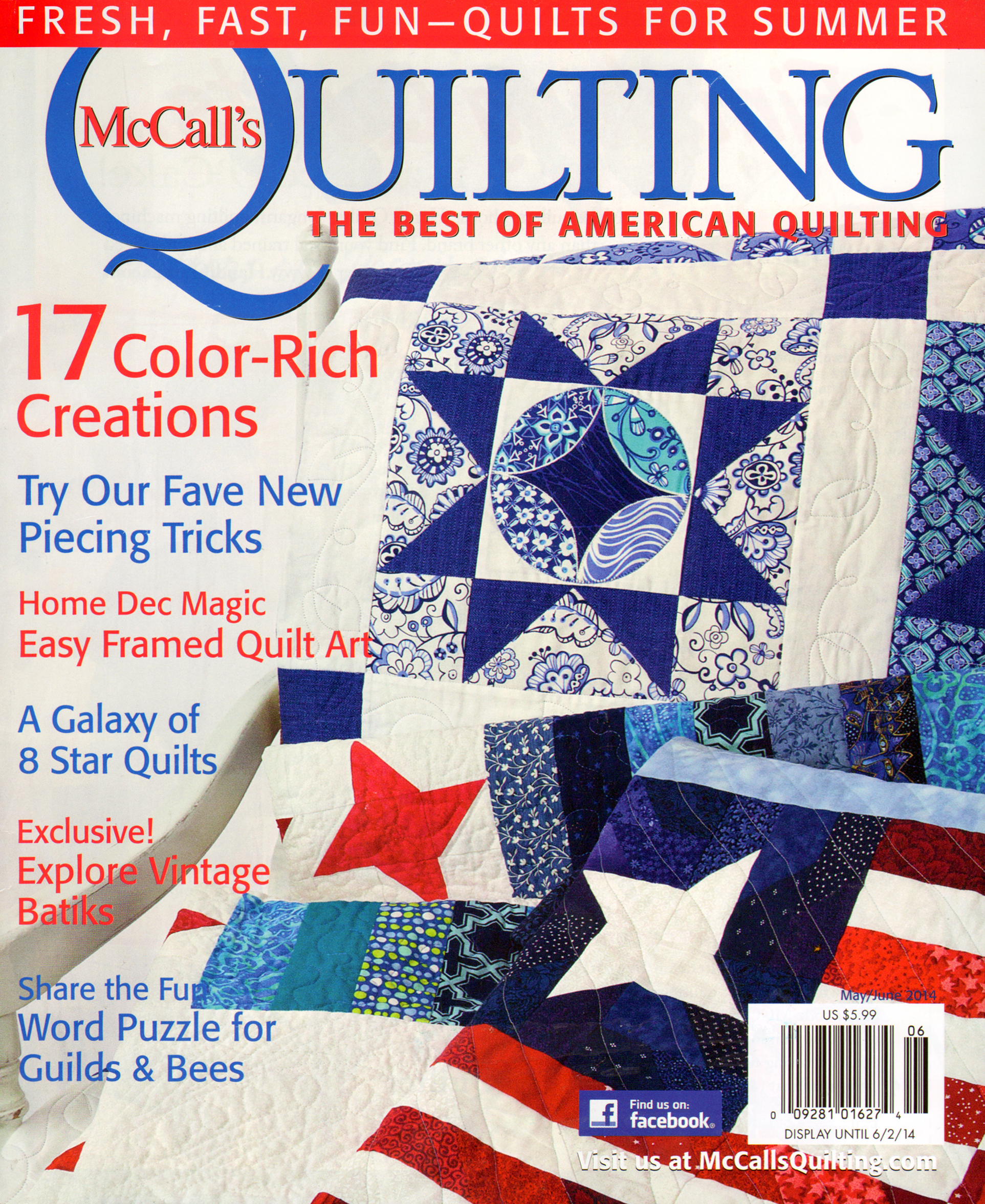 mccalls-quilting May 01, 2014 Issue Cover