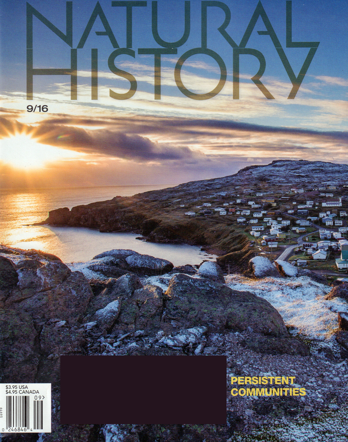 Natural-History September 01, 2016 Issue Cover