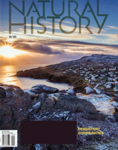 Natural History September 01, 2016 Issue Cover