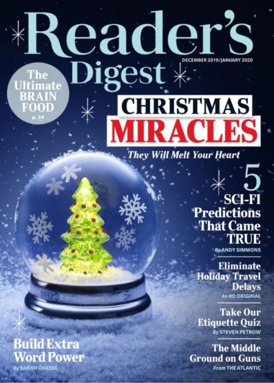 Reader's Digest December 01, 2019 Issue Cover