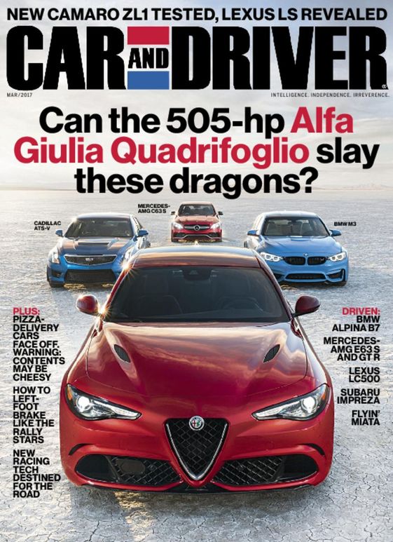 car-and-driver March 01, 2017 Issue Cover