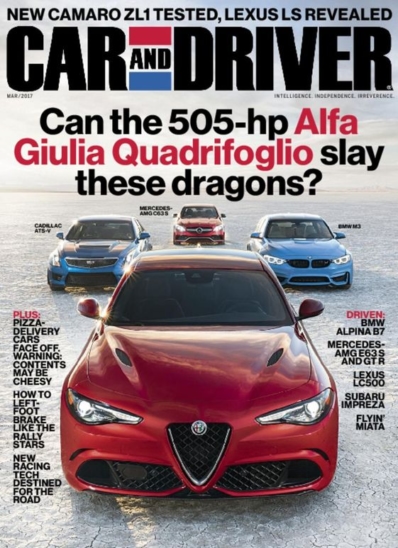 Car And Driver March 01, 2017 Issue Cover