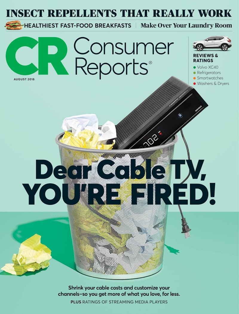 Consumer-Reports August 01, 2018 Issue Cover
