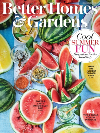 Better Homes & Gardens July 01, 2018 Issue Cover