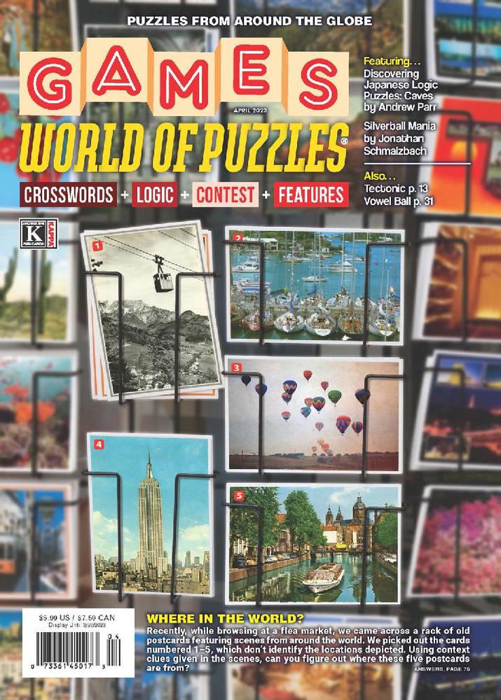 Games-World-of-Puzzles April 01, 2023 Issue Cover
