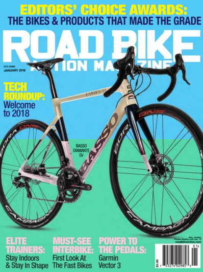 Road Bike Action January 01, 2018 Issue Cover