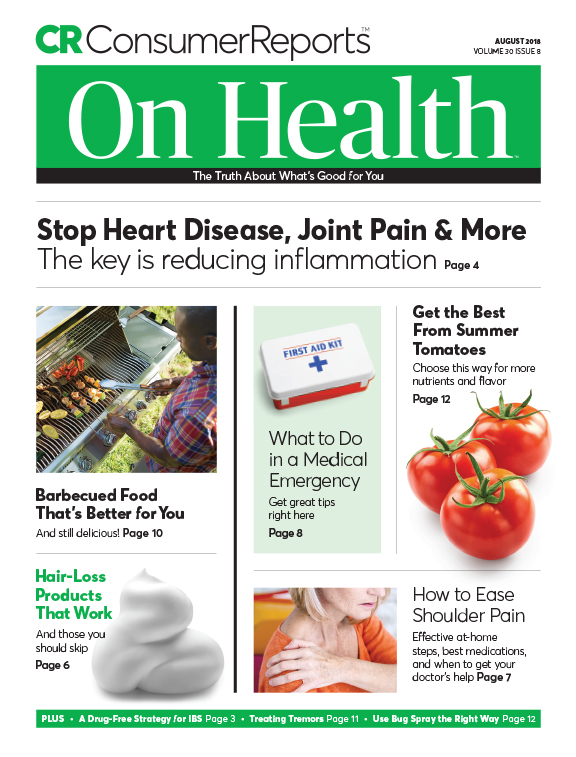 Consumer-Reports-On-Health August 01, 2018 Issue Cover