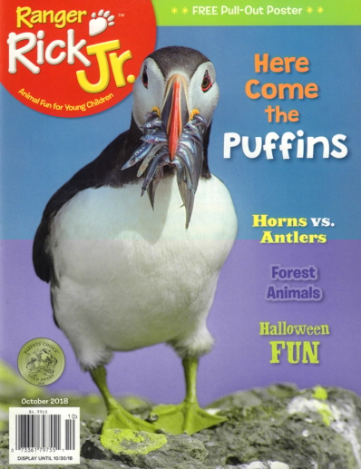 Ranger Rick Jr. October 01, 2018 Issue Cover
