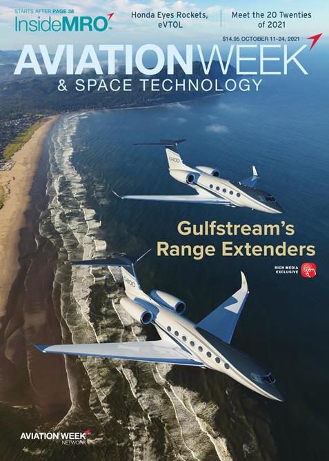 Aviation-Week-and-Space-Technology October 11, 2021 Issue Cover