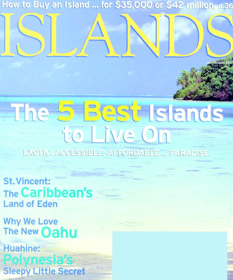 Islands August 01, 2005 Issue Cover