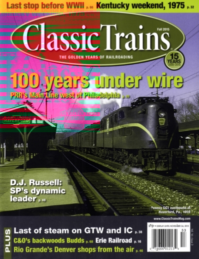 Classic Trains September 01, 2015 Issue Cover
