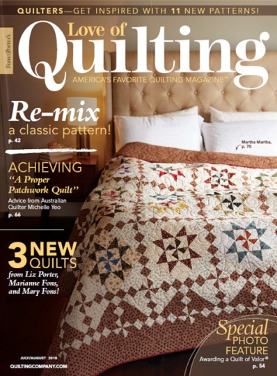 Fons & Porter's Love of Quilting July 01, 2018 Issue Cover