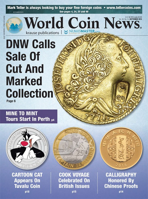 World-Coin-News September 01, 2018 Issue Cover