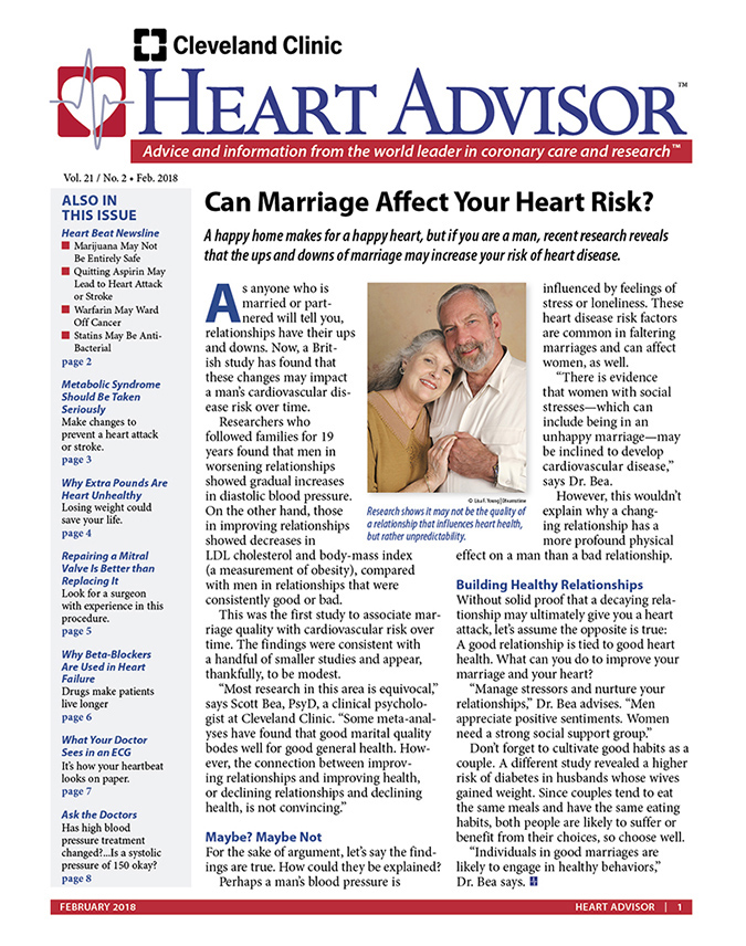 Heart-Advisor February 01, 2018 Issue Cover