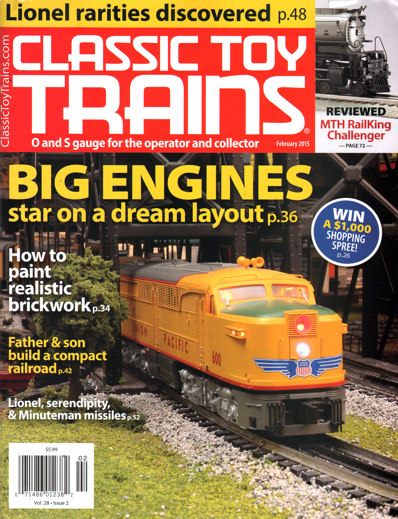Classic-Toy-Trains February 01, 2015 Issue Cover
