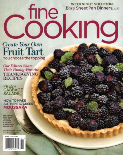 Fine Cooking October 01, 2015 Issue Cover