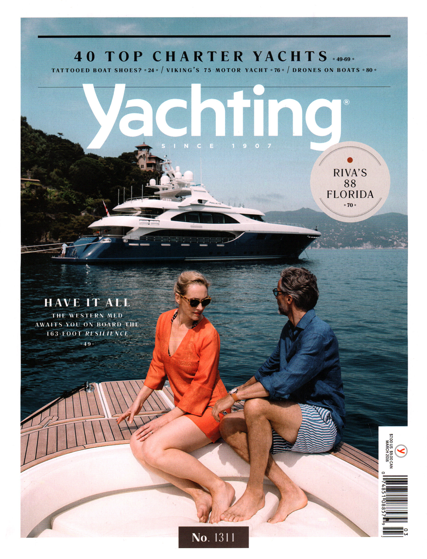 yachting March 01, 2016 Issue Cover