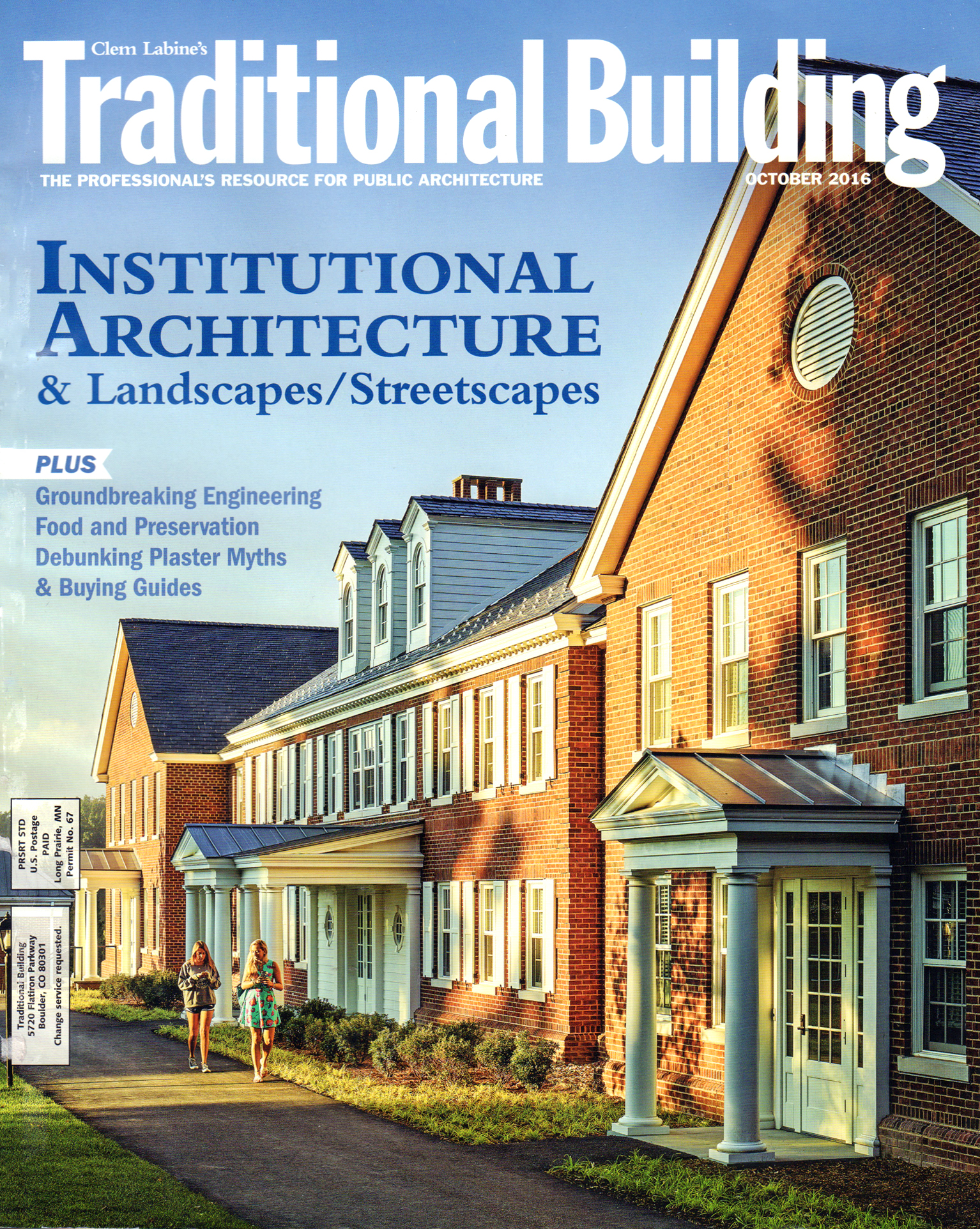 Traditional-Building October 01, 2016 Issue Cover