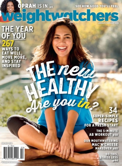 Weight Watchers Magazine January 01, 2016 Issue Cover