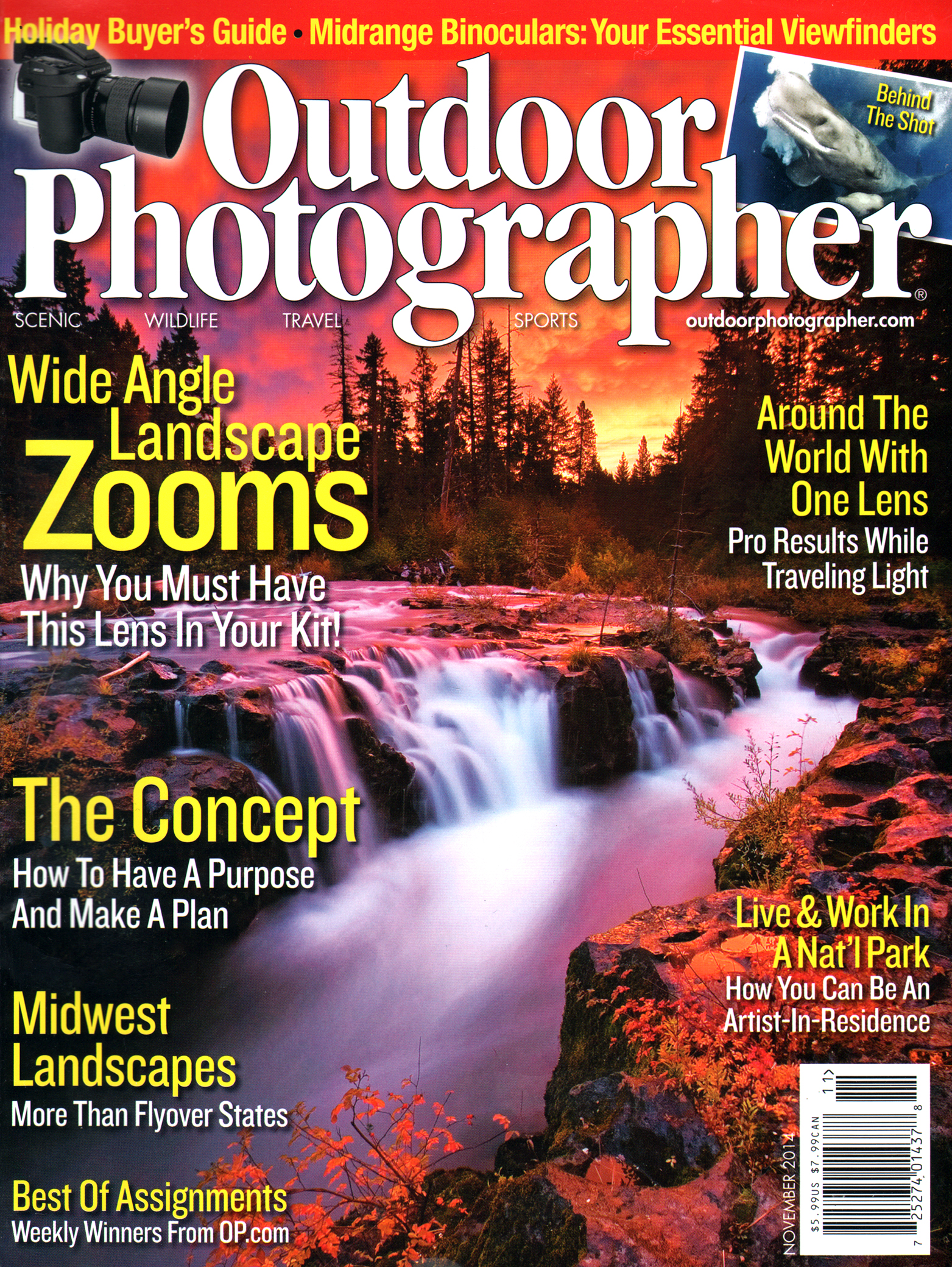 outdoor-photographer November 01, 2014 Issue Cover