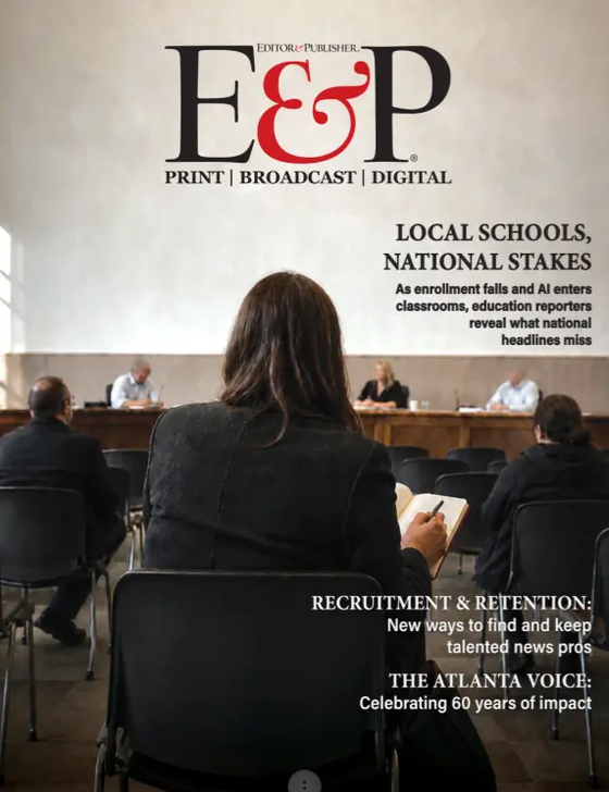Editor-and-Publisher September 01, 2026 Issue Cover