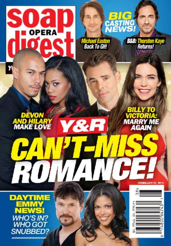 Soap-Opera-Digest February 22, 2016 Issue Cover