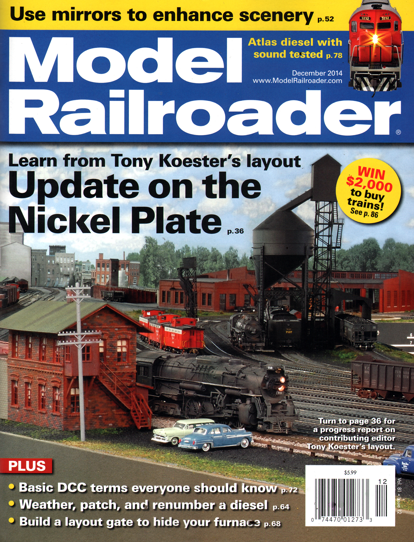 Model-Railroader December 01, 2014 Issue Cover