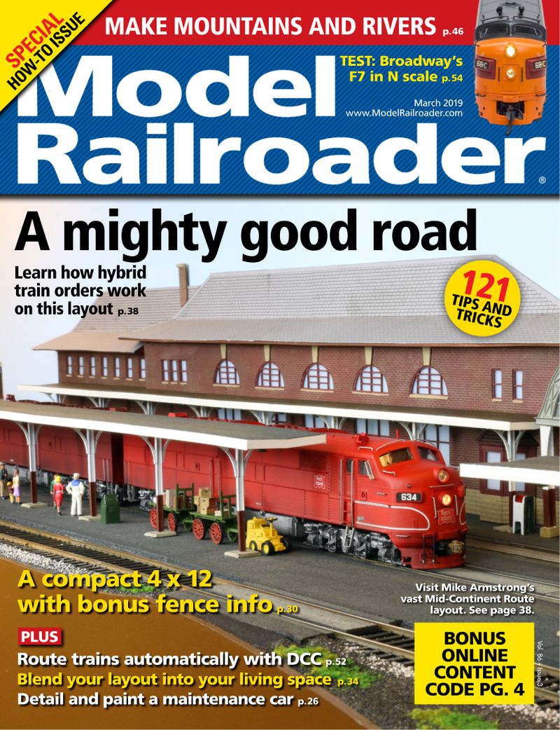 Model-Railroader March 01, 2019 Issue Cover