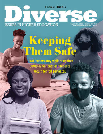Diverse-Issues-In-Higher-Education August 18, 2022 Issue Cover